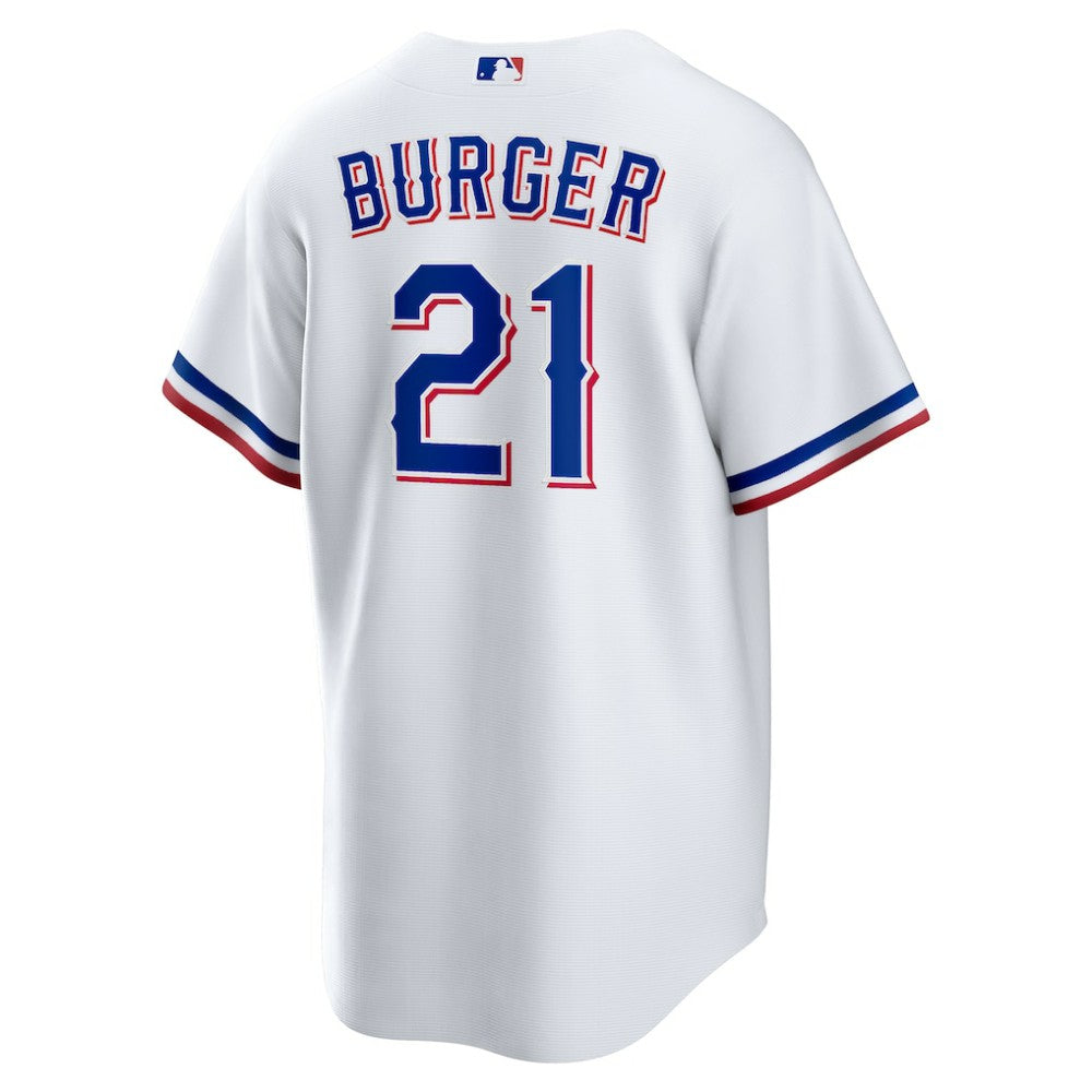 Jake Burger Texas Rangers Nike Home Replica Jersey - White Jerseys