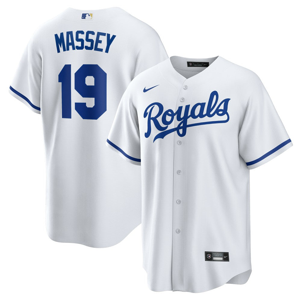 Michael Massey Kansas City Royals Nike Home Replica Jersey - White Jerseys