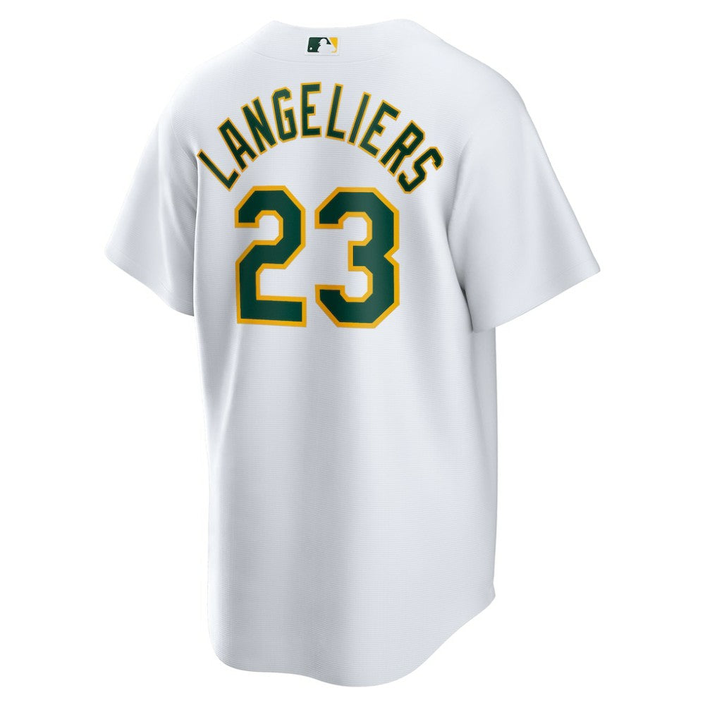 Shea Langeliers Athletics Nike Home Replica Jersey - White Jerseys