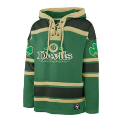 NHL New Jersey Devils '47 St. Patrick's Day McLucky Superior Lacer Pullover Hoodie - Kelly Green