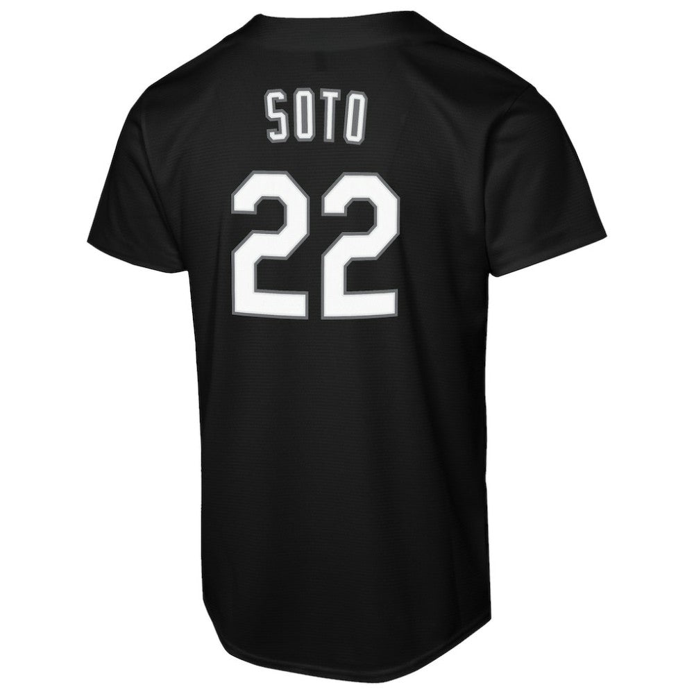 Juan Soto New York Mets Nike  Youth Replica Fashion Jersey - Black Jerseys
