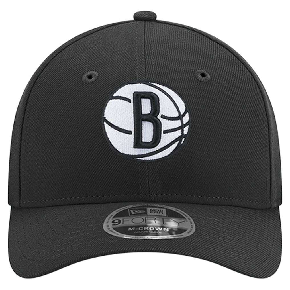 Brooklyn Nets 9FORTY Stock M-Crown Adjustable Hat Black