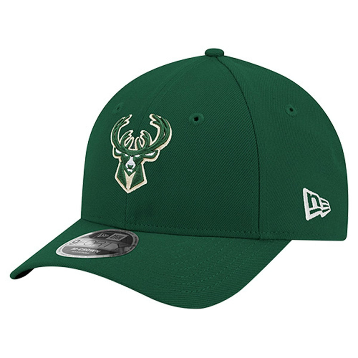 Milwaukee Bucks 9FORTY Stock M-Crown Adjustable Hat Hunter Green
