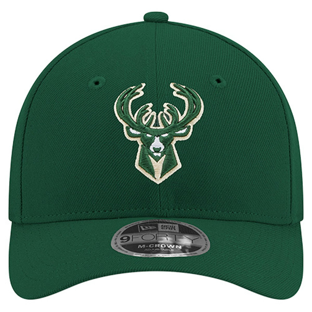 Milwaukee Bucks 9FORTY Stock M-Crown Adjustable Hat Hunter Green