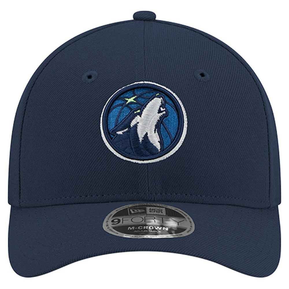 Minnesota Timberwolves 9FORTY Stock M-Crown Adjustable Hat Navy