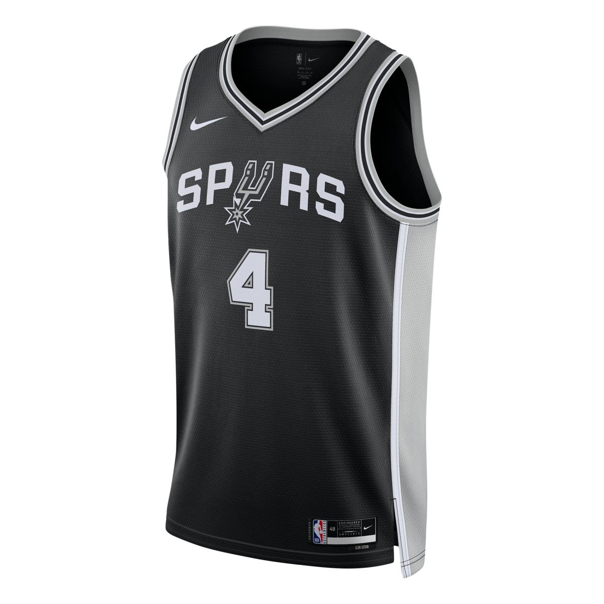 De'Aaron Fox San Antonio Spurs Unisex Swingman Player Jersey Icon Edition Black
