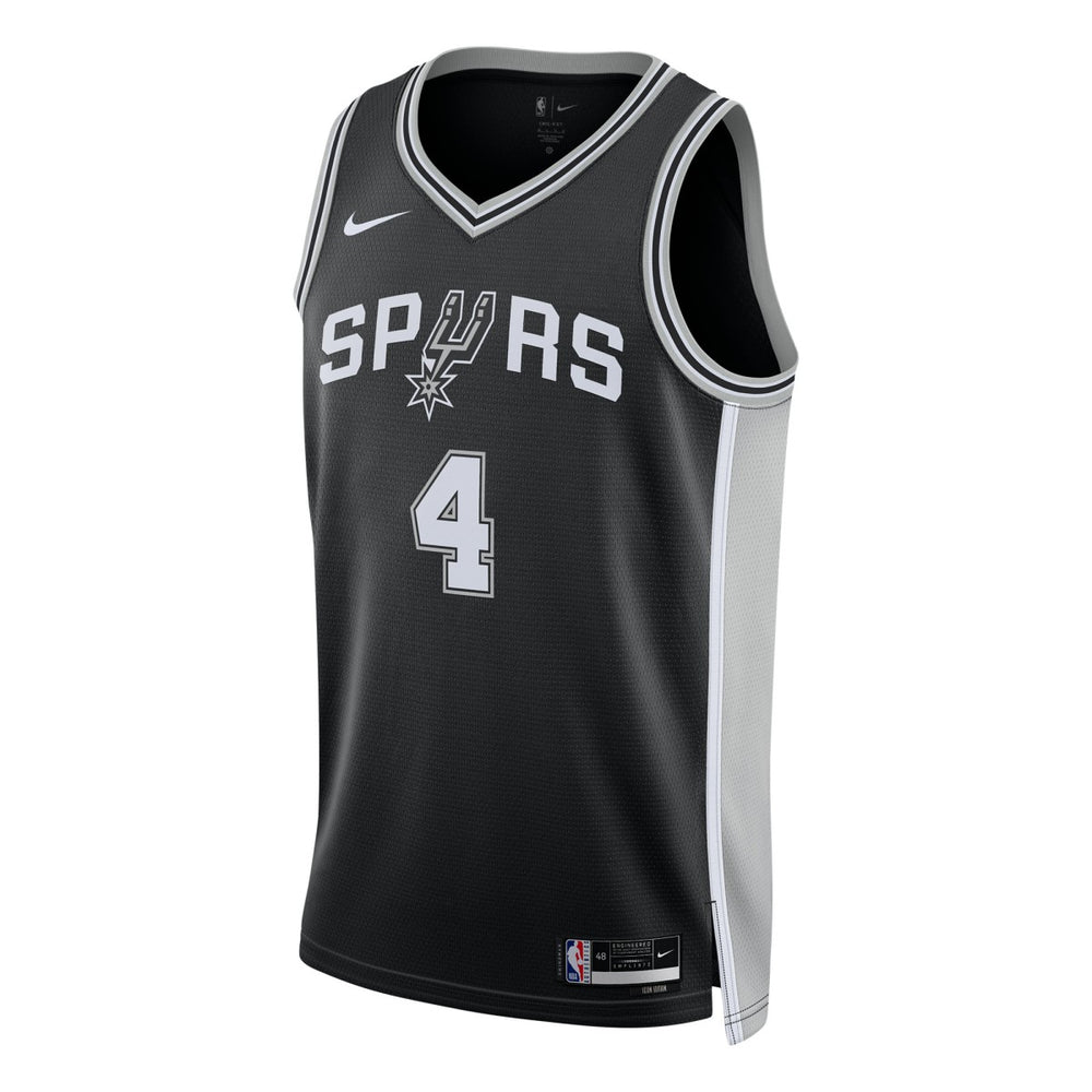 De'Aaron Fox San Antonio Spurs Unisex Swingman Player Jersey Icon Edition Black
