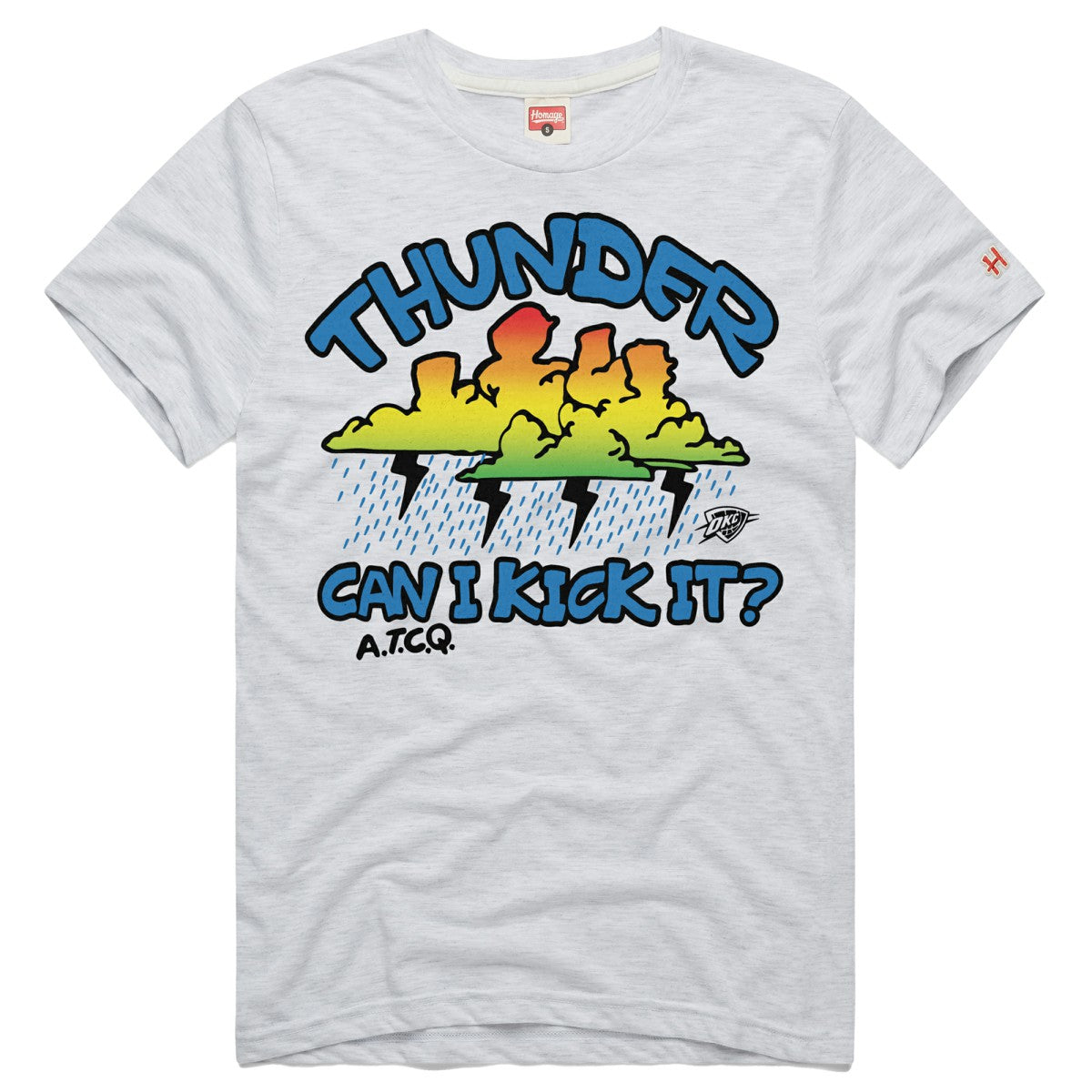 Oklahoma City Thunder Homage A Tribe Called Quest x NBA Can I Kick It? Tri-Blend T-Shirt Ash