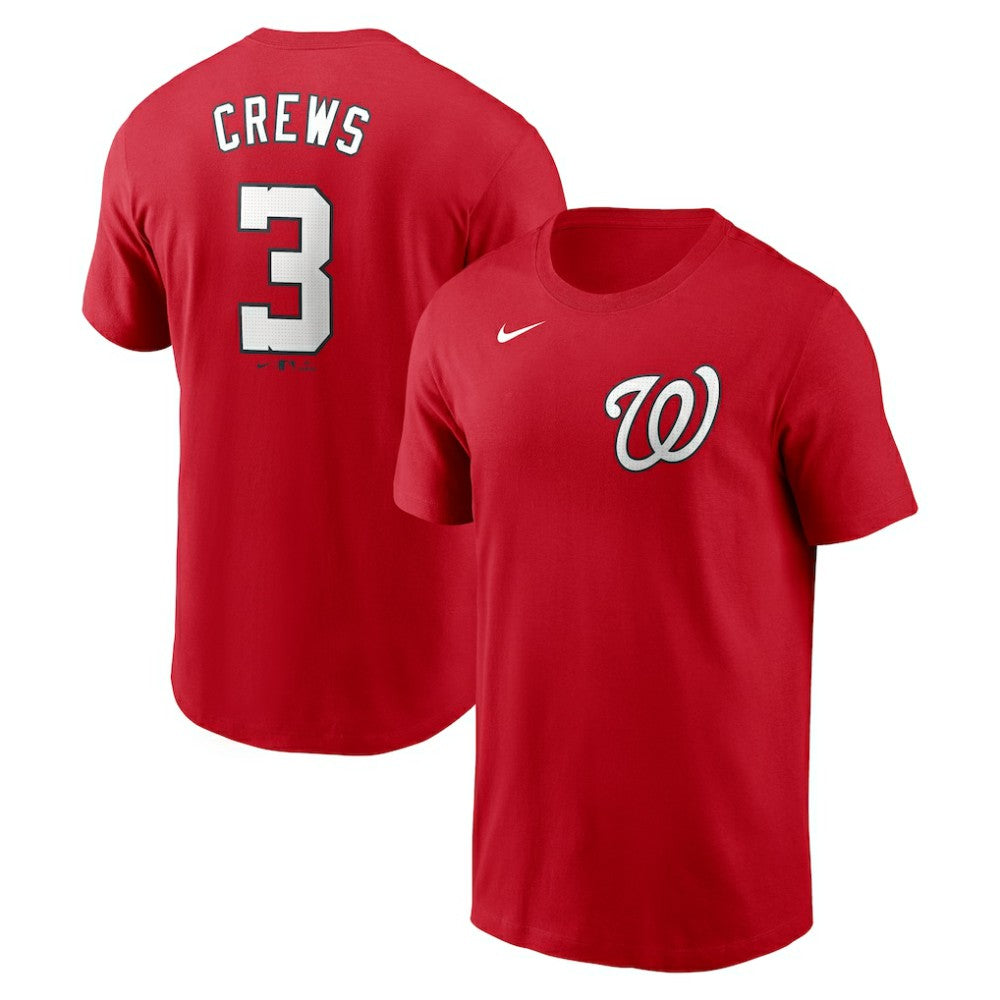 Dylan Crews Washington Nationals Nike Fuse Name & Number T-Shirt - Red T-shirts
