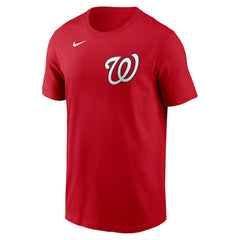 CJ Abrams Washington Nationals Nike Fuse Name & Number T-Shirt - Red T-shirts