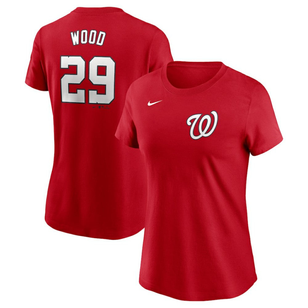 James Wood Washington Nationals Nike Women's Cooperstown Collection Fuse Name & Number T-Shirt - Red T-shirts