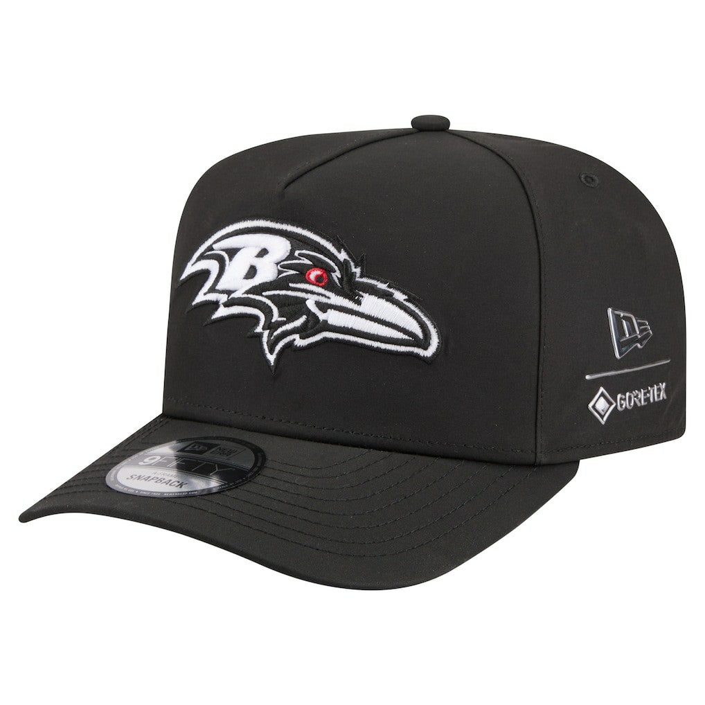 Baltimore Ravens New Era Gore-Tex A-Frame 9FIFTY Adjustable Hat Black
