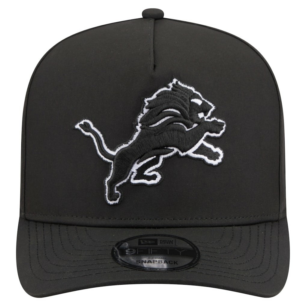 Detroit Lions New Era Gore-Tex A-Frame 9FIFTY Adjustable Hat Black