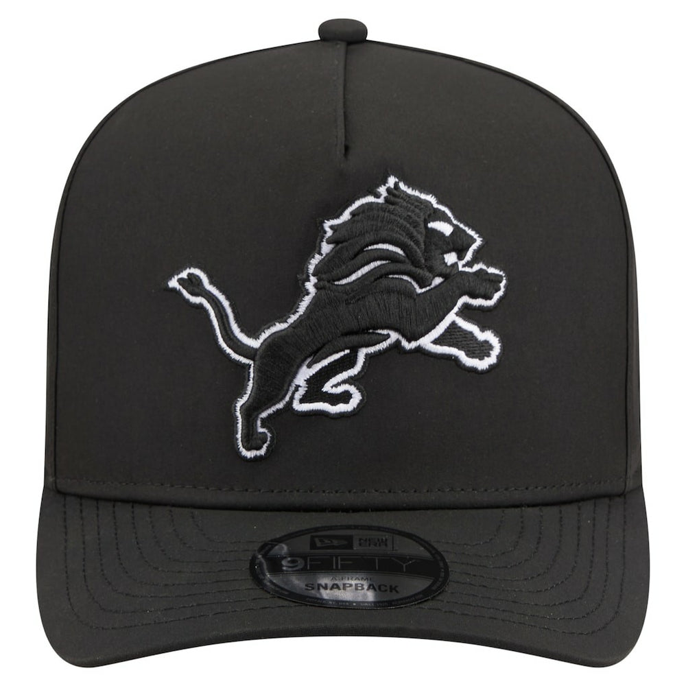 Detroit Lions New Era Gore-Tex A-Frame 9FIFTY Adjustable Hat Black