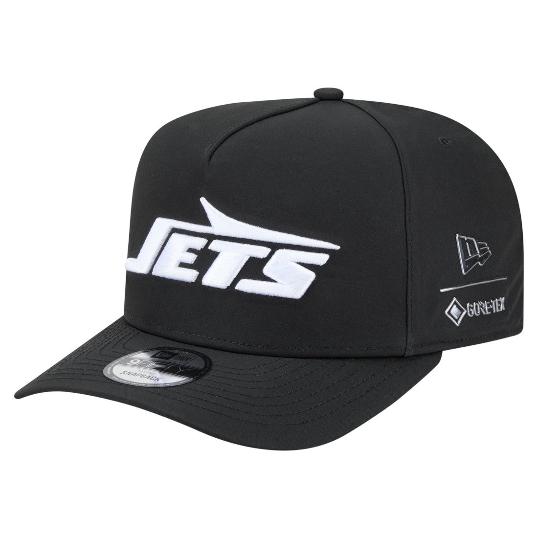 New York Jets New Era Gore-Tex A-Frame 9FIFTY Adjustable Hat Black