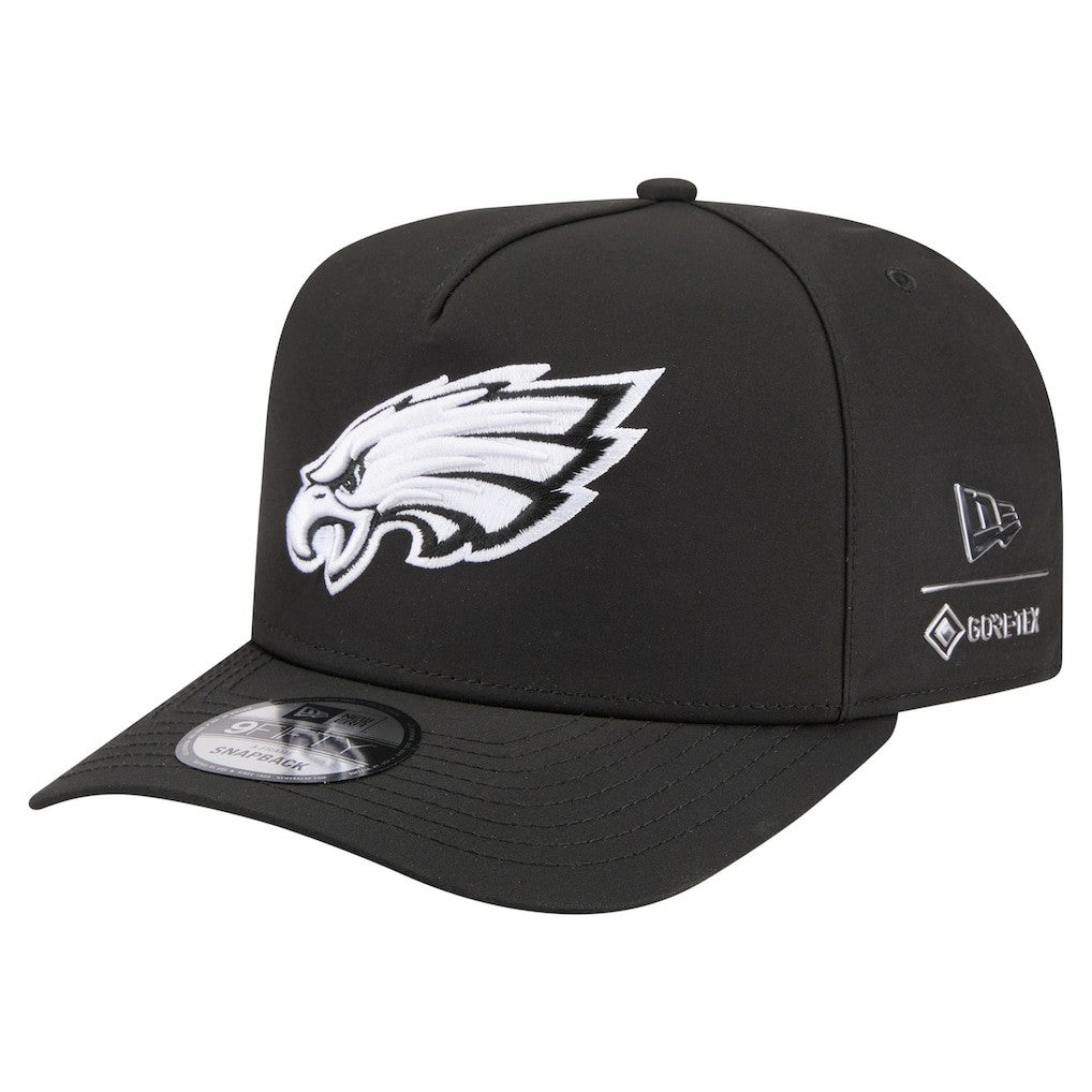 Philadelphia Eagles New Era Gore-Tex A-Frame 9FIFTY Adjustable Hat Black