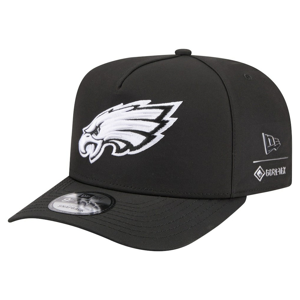 Philadelphia Eagles New Era Gore-Tex A-Frame 9FIFTY Adjustable Hat Black