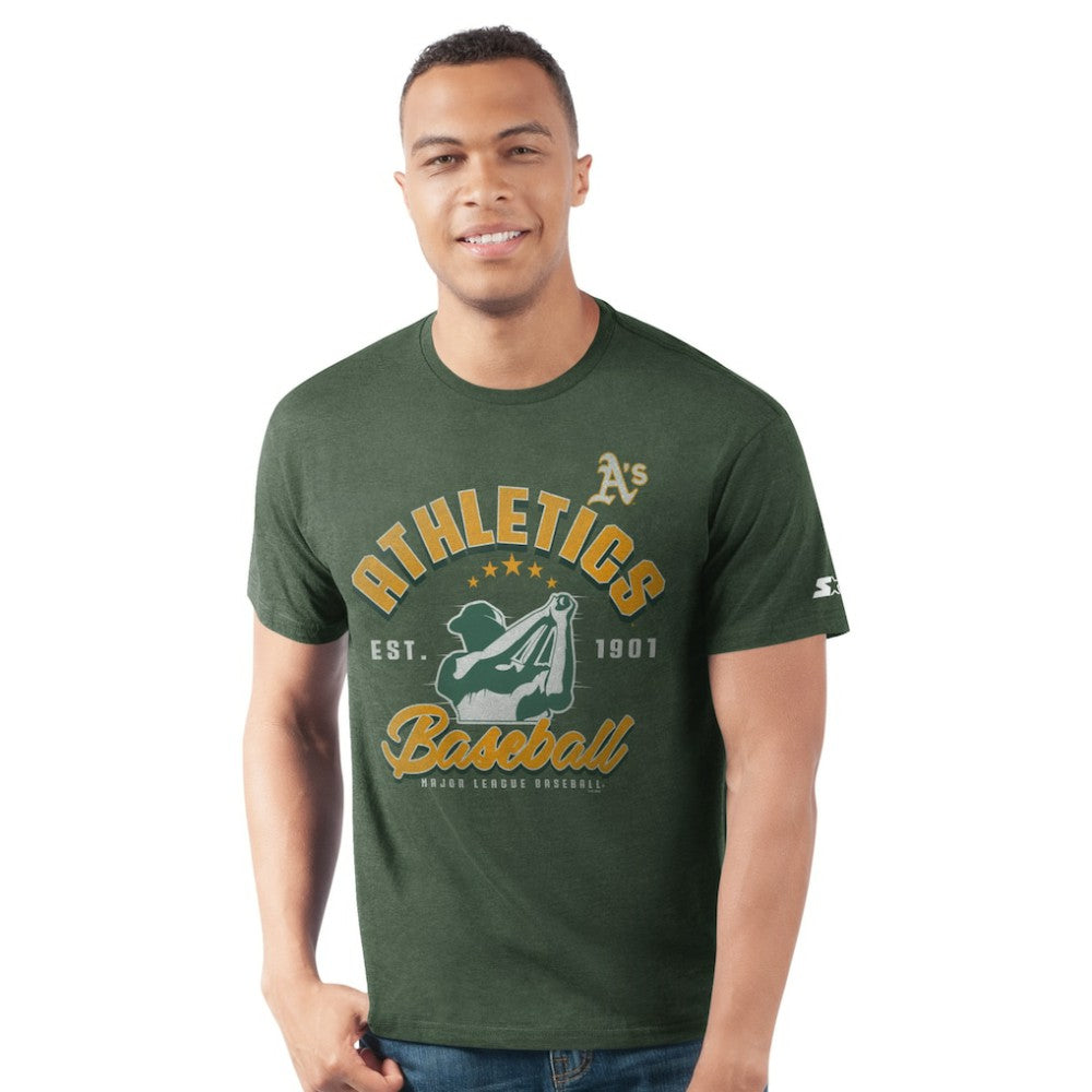 Athletics Starter Prime Time Batter T-Shirt - Green T-shirts