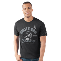 Chicago White Sox Starter Prime Time Batter T-Shirt - Heather Black T-shirts