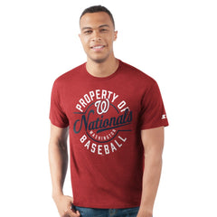 Washington Nationals Starter Prime Time Property Of T-Shirt - Red T-shirts
