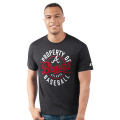 Atlanta Braves Starter Prime Time Property Of T-Shirt - Navy T-shirts