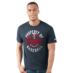 Minnesota Twins Starter Prime Time Property Of T-Shirt - Navy T-shirts