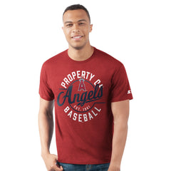 Los Angeles Angels Starter Prime Time Property Of T-Shirt - Red T-shirts
