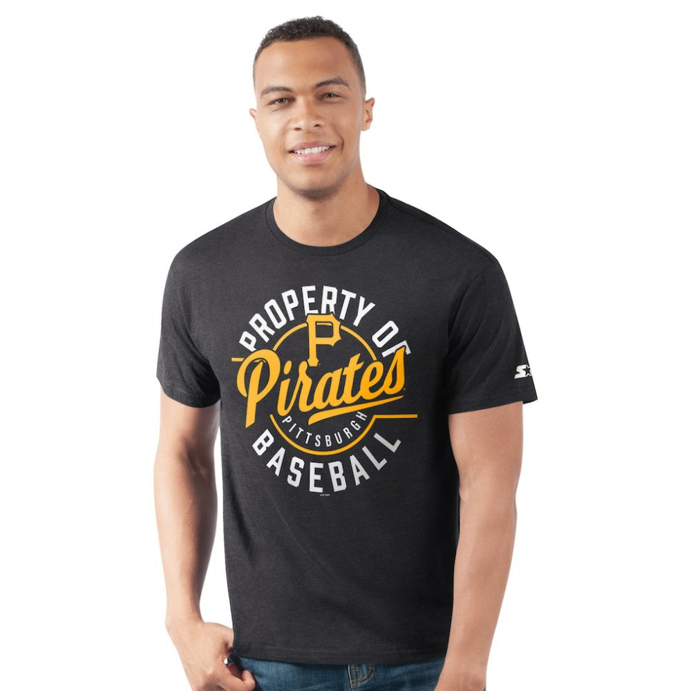 Pittsburgh Pirates Starter Prime Time Property Of T-Shirt - Black T-shirts