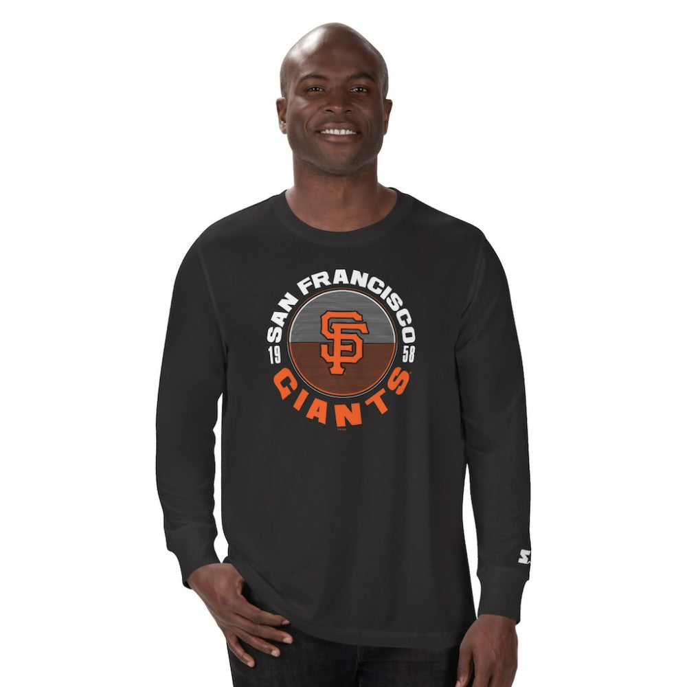San Francisco Giants Starter Halftime Long Sleeve T-Shirt - Black T-shirts