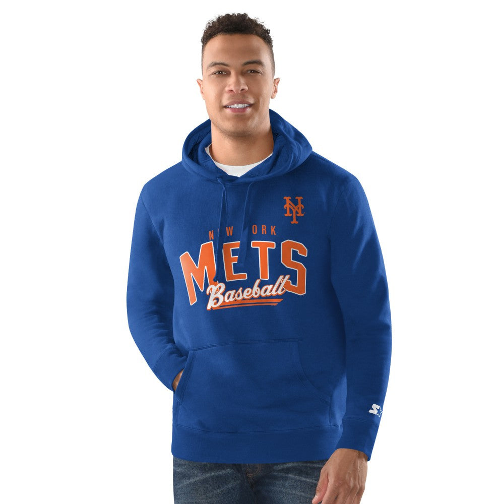 New York Mets Starter Classic Pullover Hoodie - Royal Hoodies