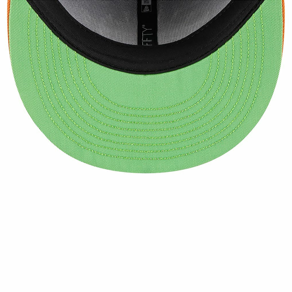 Las Vegas Raiders New Era Youth Nickelodeon Slime 9FIFTY Snapback Hat Purple/Orange