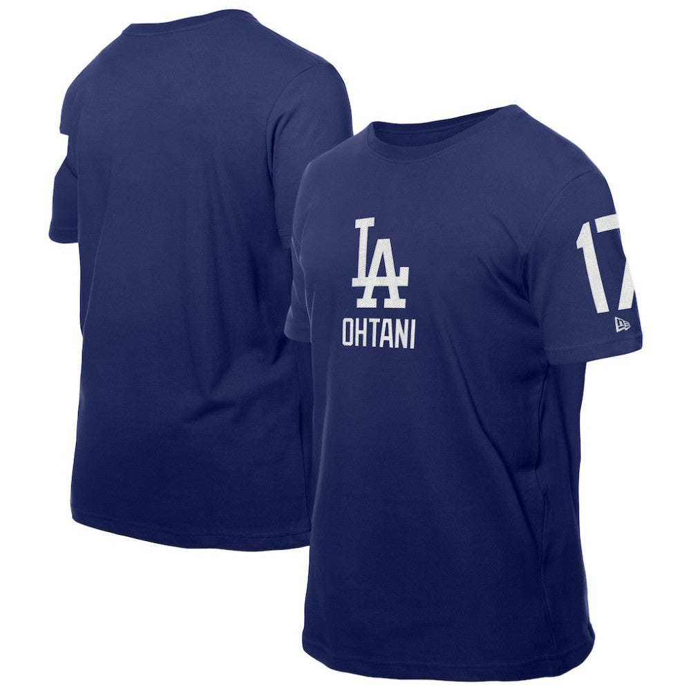 Shohei Ohtani Los Angeles Dodgers New Era Design Lab Name & Number T-Shirt - Royal T-shirts
