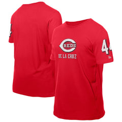 Elly De La Cruz Cincinnati Reds New Era Design Lab Name & Number T-Shirt - Red T-shirts