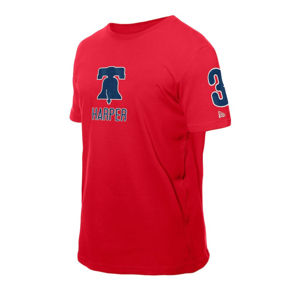 Bryce Harper Philadelphia Phillies New Era Design Lab Name & Number T-Shirt - Red T-shirts