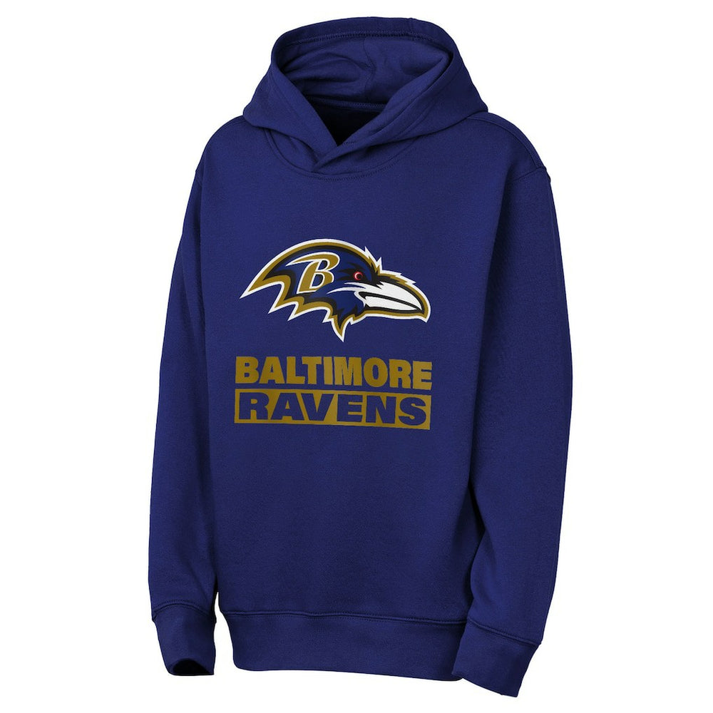 Baltimore Ravens Outerstuff Youth Back to Basics Hoodie Purple