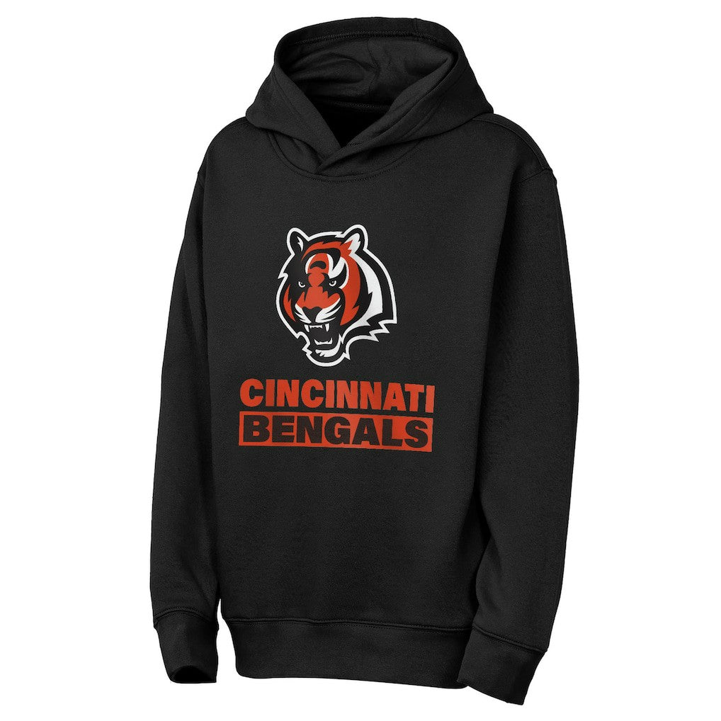 Cincinnati Bengals Outerstuff Youth Back to Basics Hoodie Black