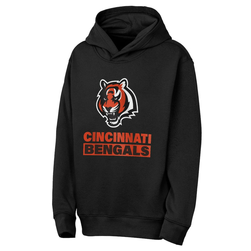 Cincinnati Bengals Outerstuff Youth Back to Basics Hoodie Black
