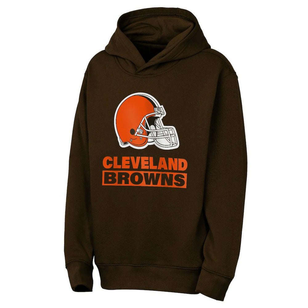 Cleveland Browns Outerstuff Youth Back to Basics Hoodie Brown
