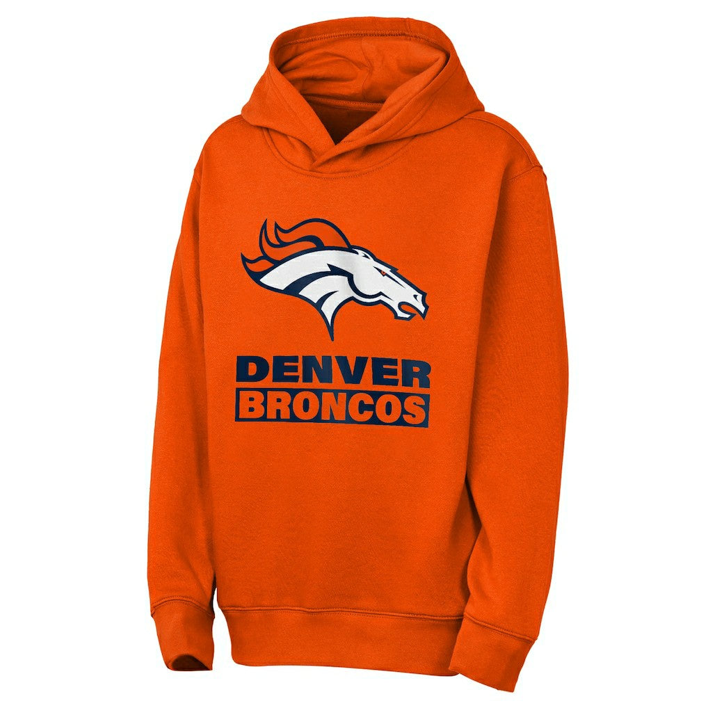 Denver Broncos Outerstuff Youth Back to Basics Hoodie Orange