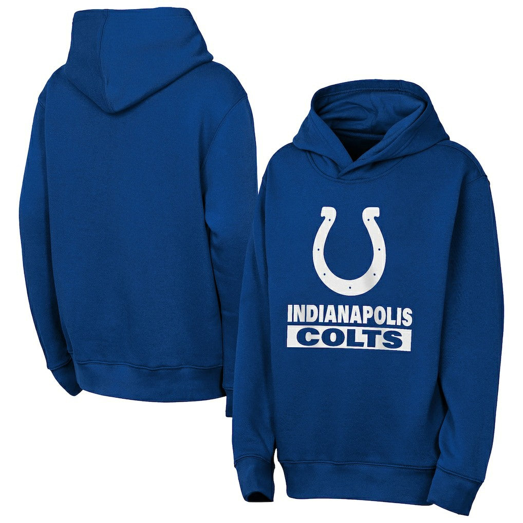 Indianapolis Colts Outerstuff Youth Back to Basics Hoodie Royal