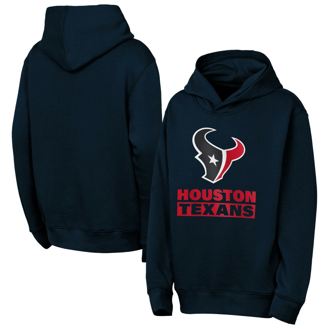 Houston Texans Outerstuff Youth Back to Basics Hoodie Navy