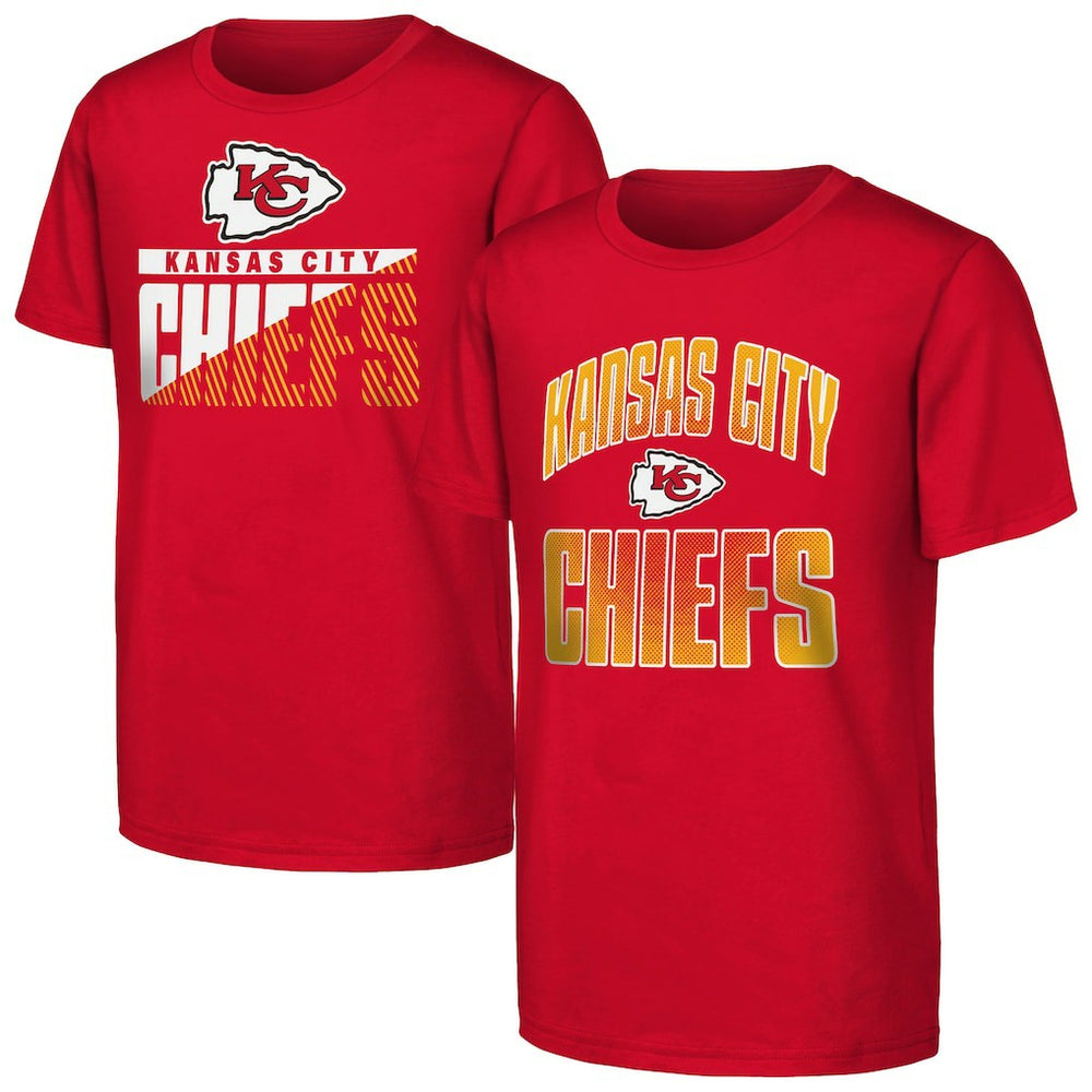 Kansas City Chiefs Outerstuff Youth Never Quit 2-Pack T-Shirt Set Red