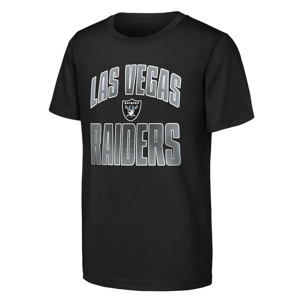 Las Vegas Raiders Outerstuff Youth Never Quit 2-Pack T-Shirt Set Black