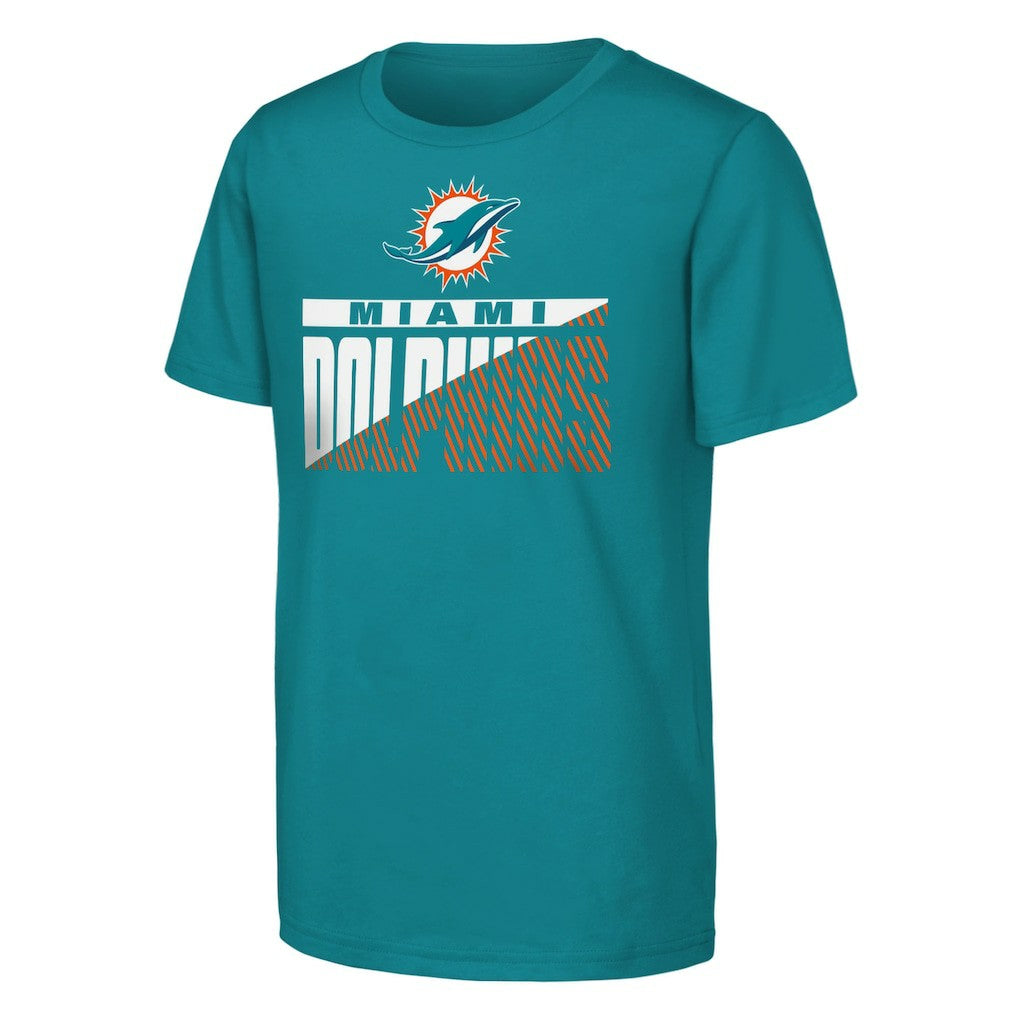 Miami Dolphins Outerstuff Youth Never Quit 2-Pack T-Shirt Set Aqua