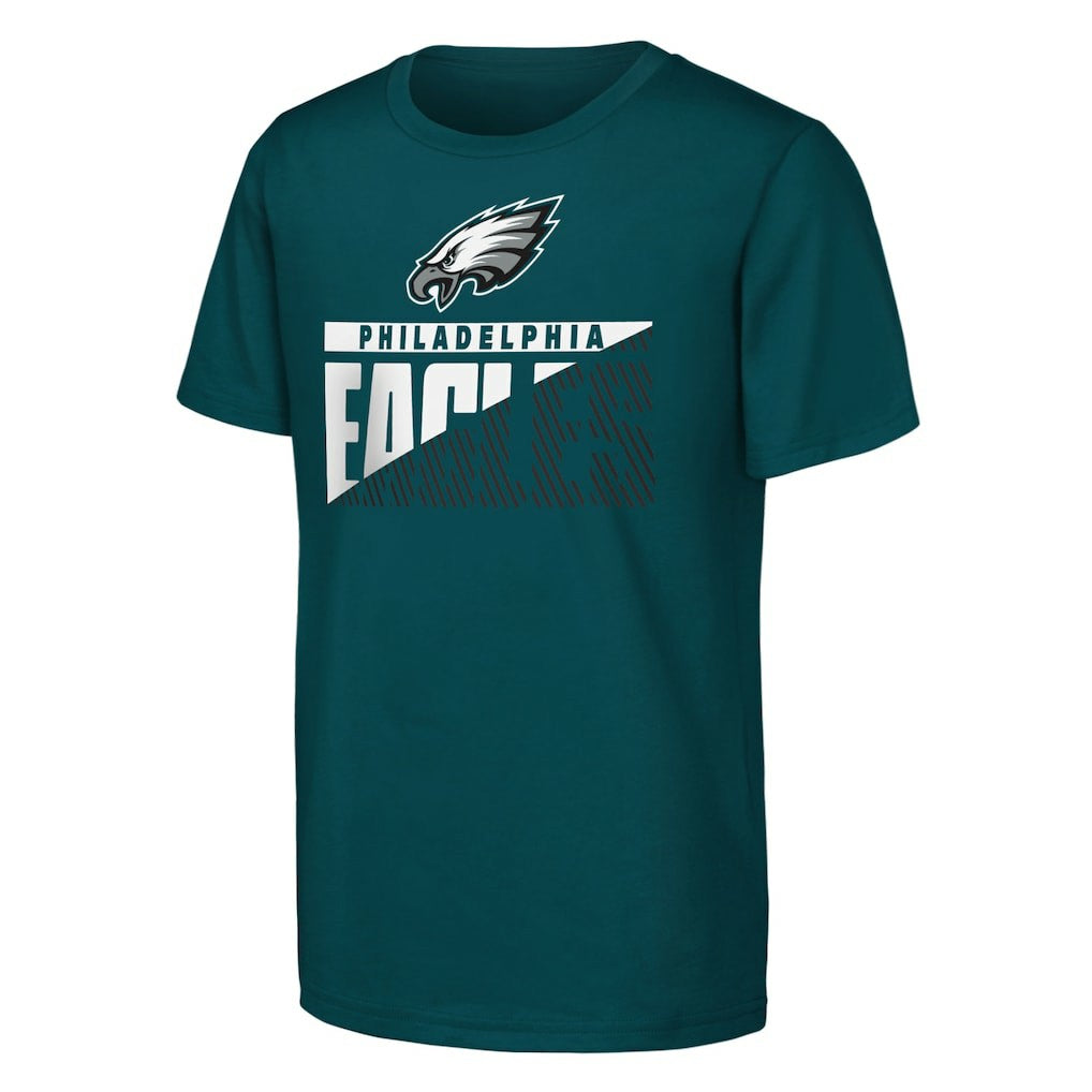 Philadelphia Eagles Outerstuff Youth Never Quit 2-Pack T-Shirt Set Midnight Green