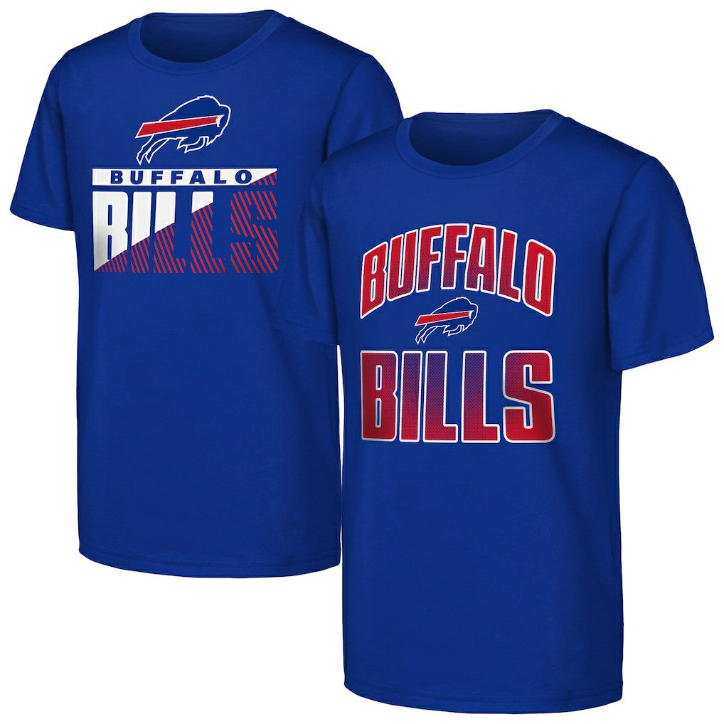 Buffalo Bills Outerstuff Youth Never Quit 2-Pack T-Shirt Set Royal