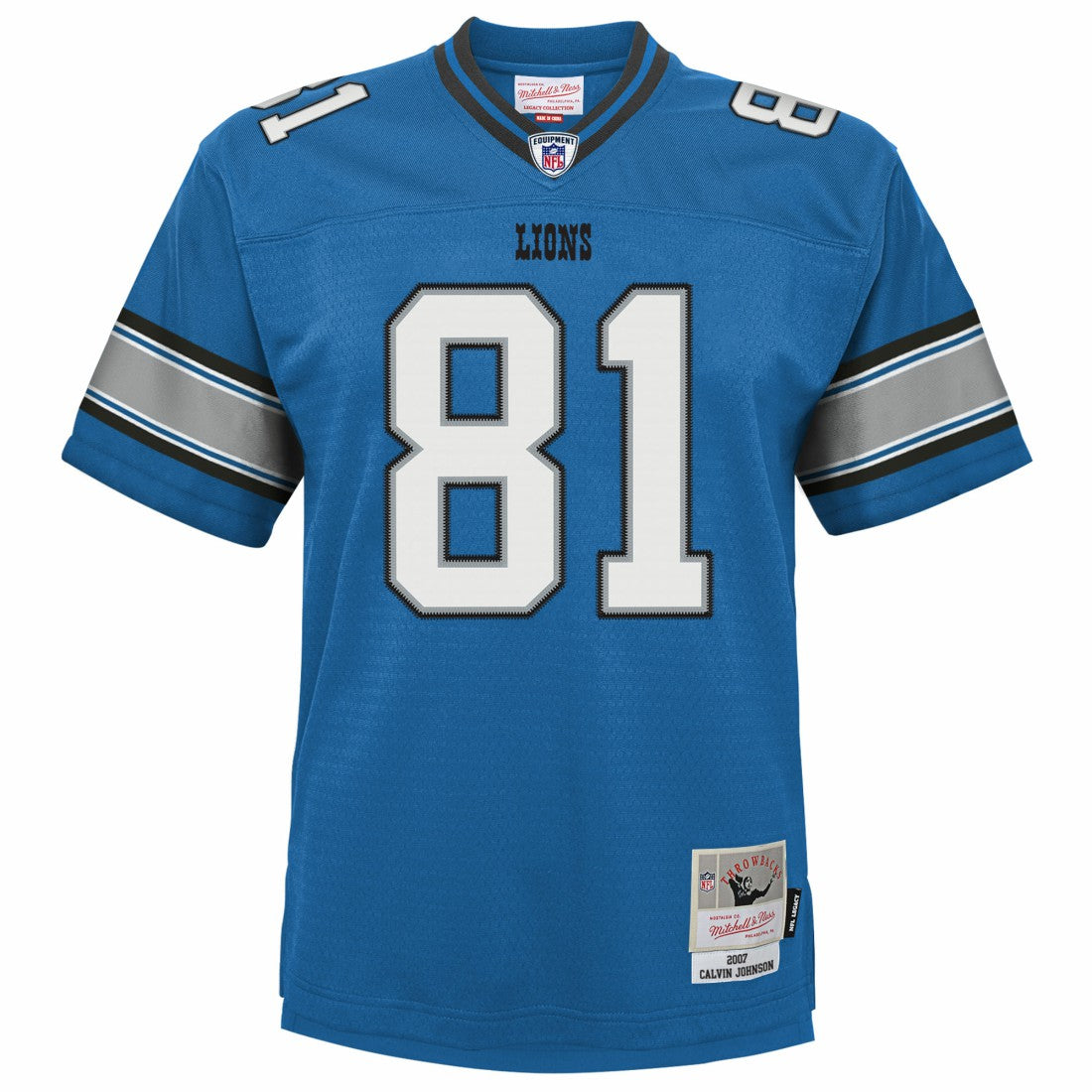 Calvin Johnson Detroit Lions Youth Legacy Replica Jersey Blue