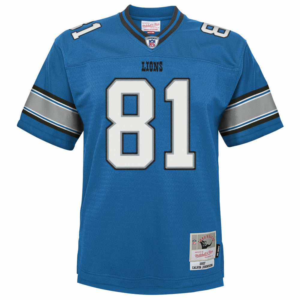 Calvin Johnson Detroit Lions Youth Legacy Replica Jersey Blue