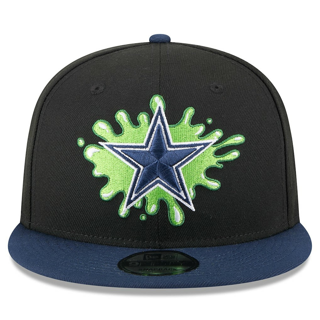 Dallas Cowboys New Era Nickelodeon Slime 9FIFTY Snapback Hat Black/Navy
