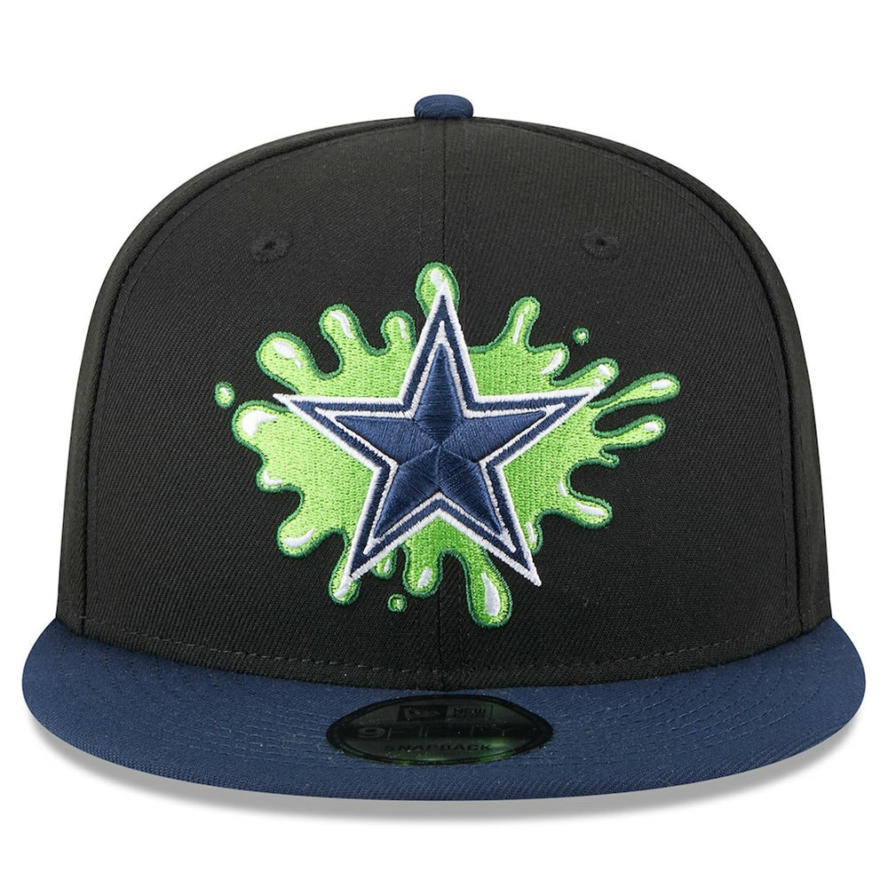 Dallas Cowboys New Era Nickelodeon Slime 9FIFTY Snapback Hat Black/Navy
